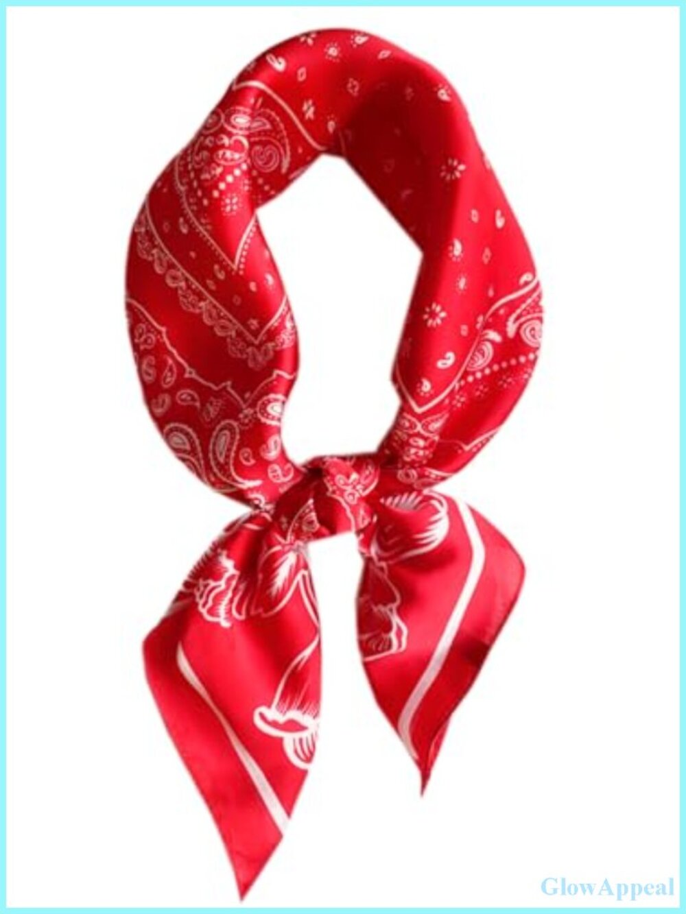 Satin Silk Feeling Square Scarf Headscarf for Women Men